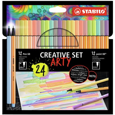 Arty Creative STABILO 8868/24 assorti étui 24 pièces