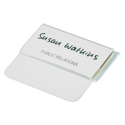 Badge Durable avec languette 40x75mm 25 pièces