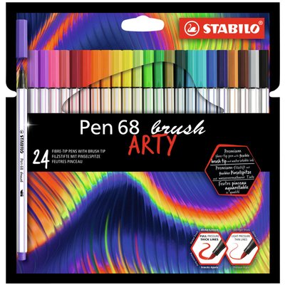 Brushstift STABILO Pen 568/24 Arty assorti set à 24 stuks