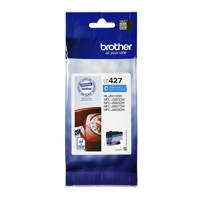 Inktcartridge Brother LC-427C blauw