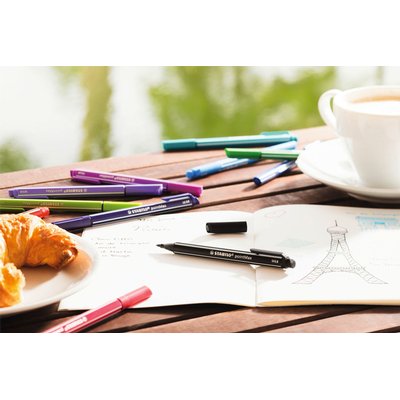 Feutre Stabilo pointMax 488/8 Medium Pastel assorti étui 8 pièces