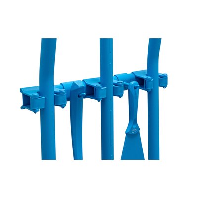 Support mural Vikan Hi-Flex 420mm bleu