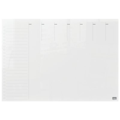 Planning semaine Nobo transparent acryl A4