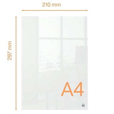 Bloc-notes acrylique Nobo A4 transparent