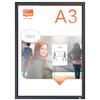 Porte-affiche clipsable Nobo Impression Pro A3 noir Photo