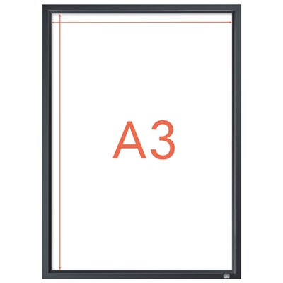 Porte-affiche clipsable Nobo Impression Pro A3 noir