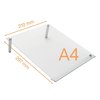Notitiebord Nobo transparant acryl schuin A4 foto