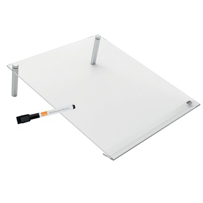 Notitiebord Nobo transparant acryl schuin A4