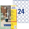 Etiket Avery L3415 rond 40mm wit 2400 stuks foto