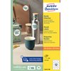 Etiket Avery L3416 rond 60mm wit 1200 stuks foto