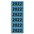 Rugetiket Elba 2022 57x25mm blauw