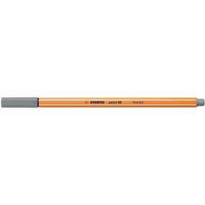 Fineliner STABILO point 88/95 fijn middelkoud grijs