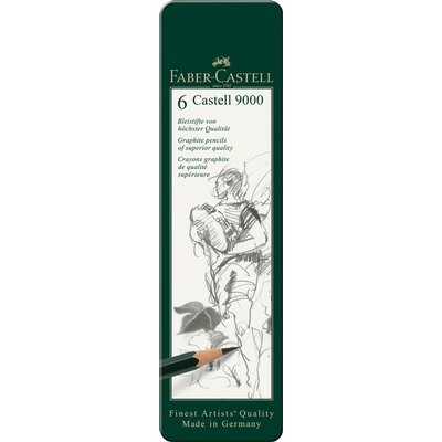 Crayon Faber-Castel Jumbo 9000 boîte de 6 duretés