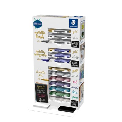 Instruments d'écriture Staedtler Metallic assorti 130 pièces