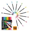 Feutre de coloriage BIC Intensity Dual-tip étui 12 couleurs Photo
