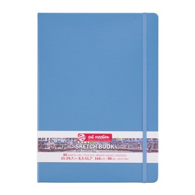 Carnet de croquis Talens Art Creation 210x300mm 140g 80 feuilles bleu