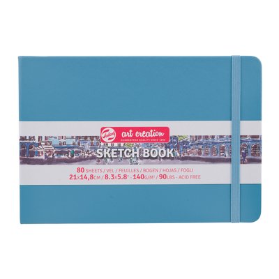Schetsboek Talens Art Creation 80 witte vellen 140gr 210x150mm blauw