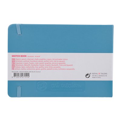 Schetsboek Talens Art Creation 80 witte vellen 140gr 210x150mm blauw