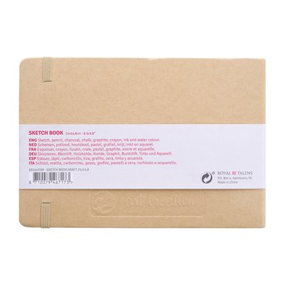 Schetsboek Talens Art Creation 80 witte vellen 140gr 210x150mm kraft