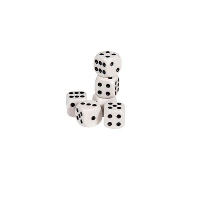 Dobbelstenen Clown Games blister à 6 stuks