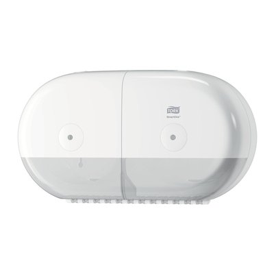 Toiletpapierdispenser Tork T9 Elevation SmartOne klein duo wit 682000