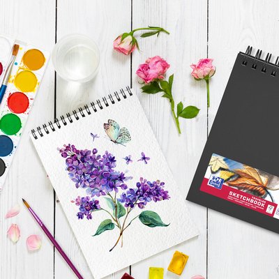Carnet de dessins Oxford A5 40 feuilles 225g spirale