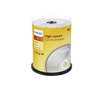 CD-R Philips 80Min 700MB 52x SP 100 stuks