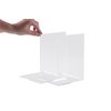 Boekensteun MAUL acryl 12x12x17cm set 2 glashelder foto