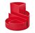 Pennenkoker MAULroundbox Blauwe Engel recycled 6 vaks rood