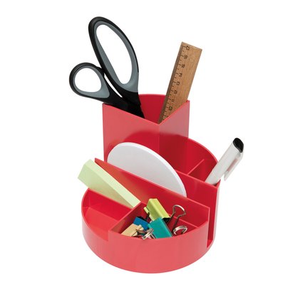 Organisateur MAULroundbox Recycled 6 compartiments rouge