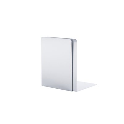Boekensteun MAUL aluminium 16x15x21cm set 2 zilver
