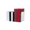 Boekensteun MAUL aluminium 16x15x21cm set 2 zilver foto