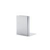 Boekensteun MAUL aluminium 12x12x17.5cm set 2 zilver foto