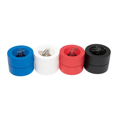 Papercliphouder MAULpro magnetisch recycled Ø73x60mm rood