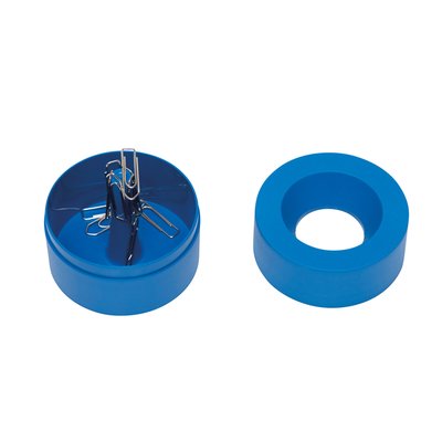 Papercliphouder MAULpro magnetisch recycled Ø73x60mm blauw