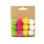 Mini strikken groen/roze/geel/wit 12 stuks