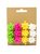 Mini strikken groen/roze/geel/wit 12 stuks