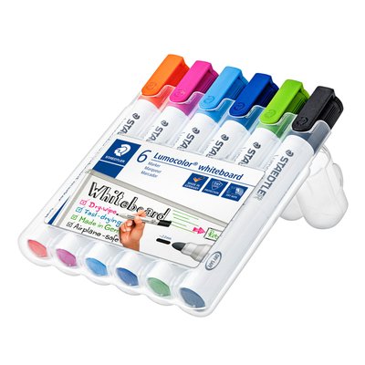 Whiteboardmarker Staedtler Lumocolor 351 set à 6 stuks fun assorti