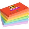 Memoblok Post-it 655 Super Sticky 76x127mm Playful 6 stuks foto