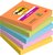 Memoblok Post-it 654 Super Sticky 76x76mm Boost 5 stuks