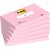 Memoblok Post-it 655 76x127mm gelijnd roze 6 stuks