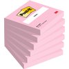 Memoblok Post-it 654 76x76mm roze 6 stuks foto