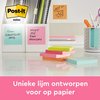 Memoblok Post-it 654 76x76mm roze 6 stuks foto