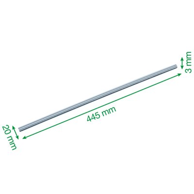 Guide-lame pour rogneuse Leitz Precision Office A4+ 2 pièces