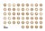 Mini Woodies refill set met 250 ministempel