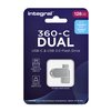 Clé USB 3.0 Integral USB-360-C Dual USB-A 128Go Photo