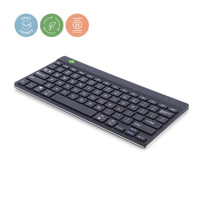 Clavier ergonomique compact R-Go Break sans fil QWERTY noir