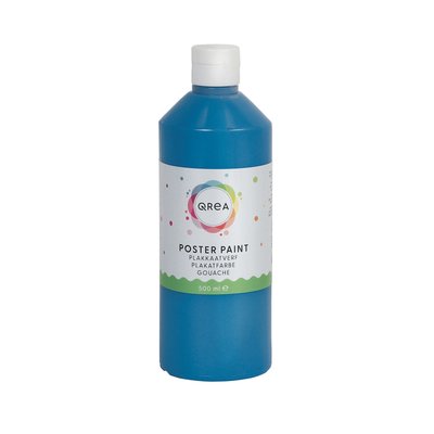 Plakkaatverf Qrea blauw 500ml