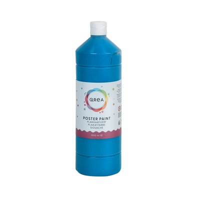 Plakkaatverf Qrea blauw 1000ml
