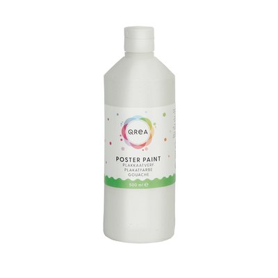 Plakkaatverf Qrea wit 500ml